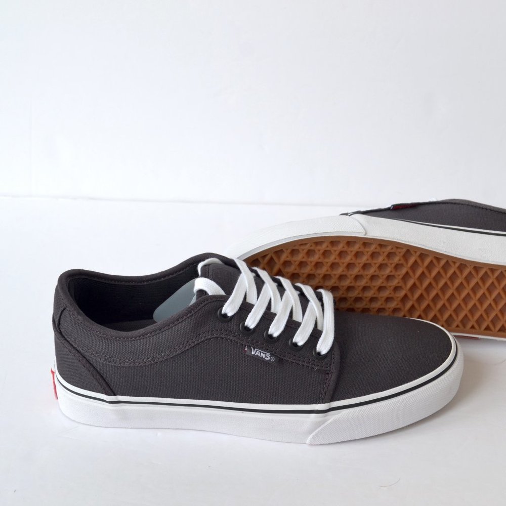 VANS CHUKKA LOW OBSIDIAN BLACK SNEAKER SHOES - Picture 5 of 5